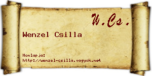 Wenzel Csilla névjegykártya